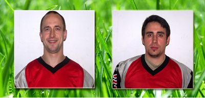 #28 Robert Majewski und #99 Gregor Lohnert (v.l.)